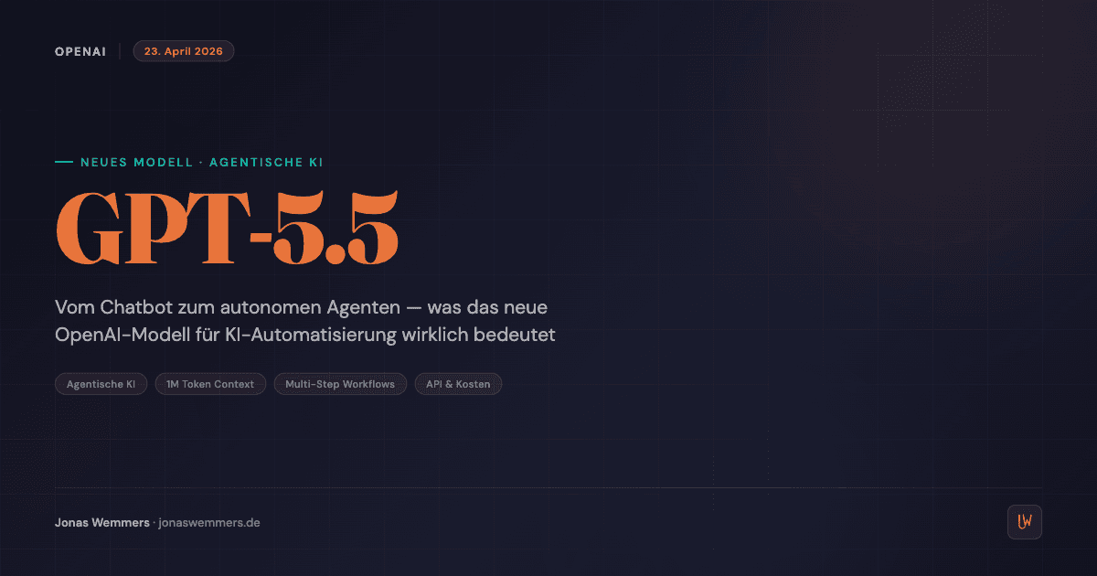 OpenAI GPT-5.5 — Agentische KI für KI-Automatisierung